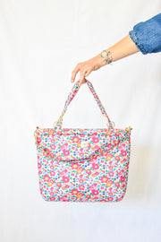 Betsy Ann Bright Pink Tana Lawn Diaper Bag