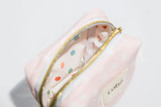 Pink & White Dot Jewelry Pouch