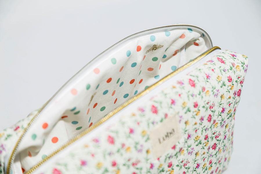 Vintage Floral Toiletry Bag