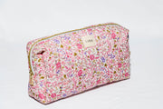 Pink Floral Toiletry Bag