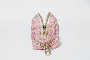 Pink Floral Jewelry Pouch