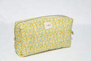 Yellow Floral Toiletry Bag