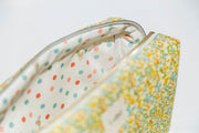 Yellow Floral Toiletry Bag