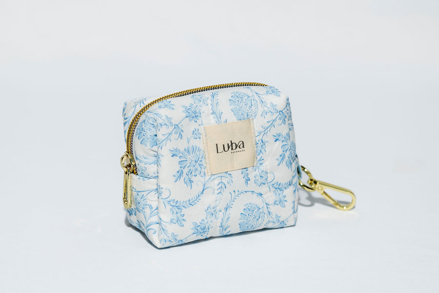 Blue Chinoiserie Jewelry Pouch