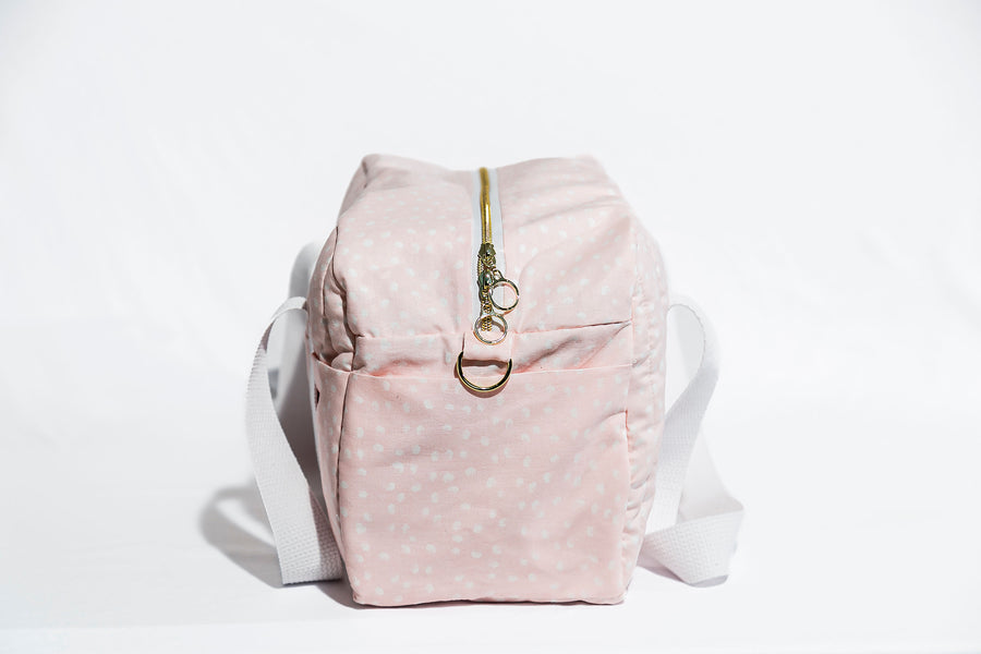 Pink & White Dot Weekend Bag