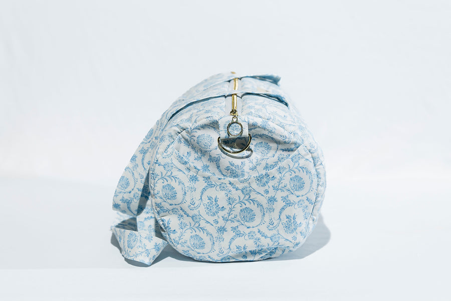 Blue Chinoiserie Duffle Bag