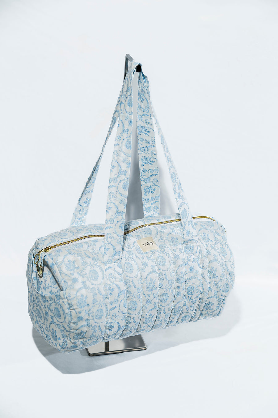 Blue Chinoiserie Duffle Bag