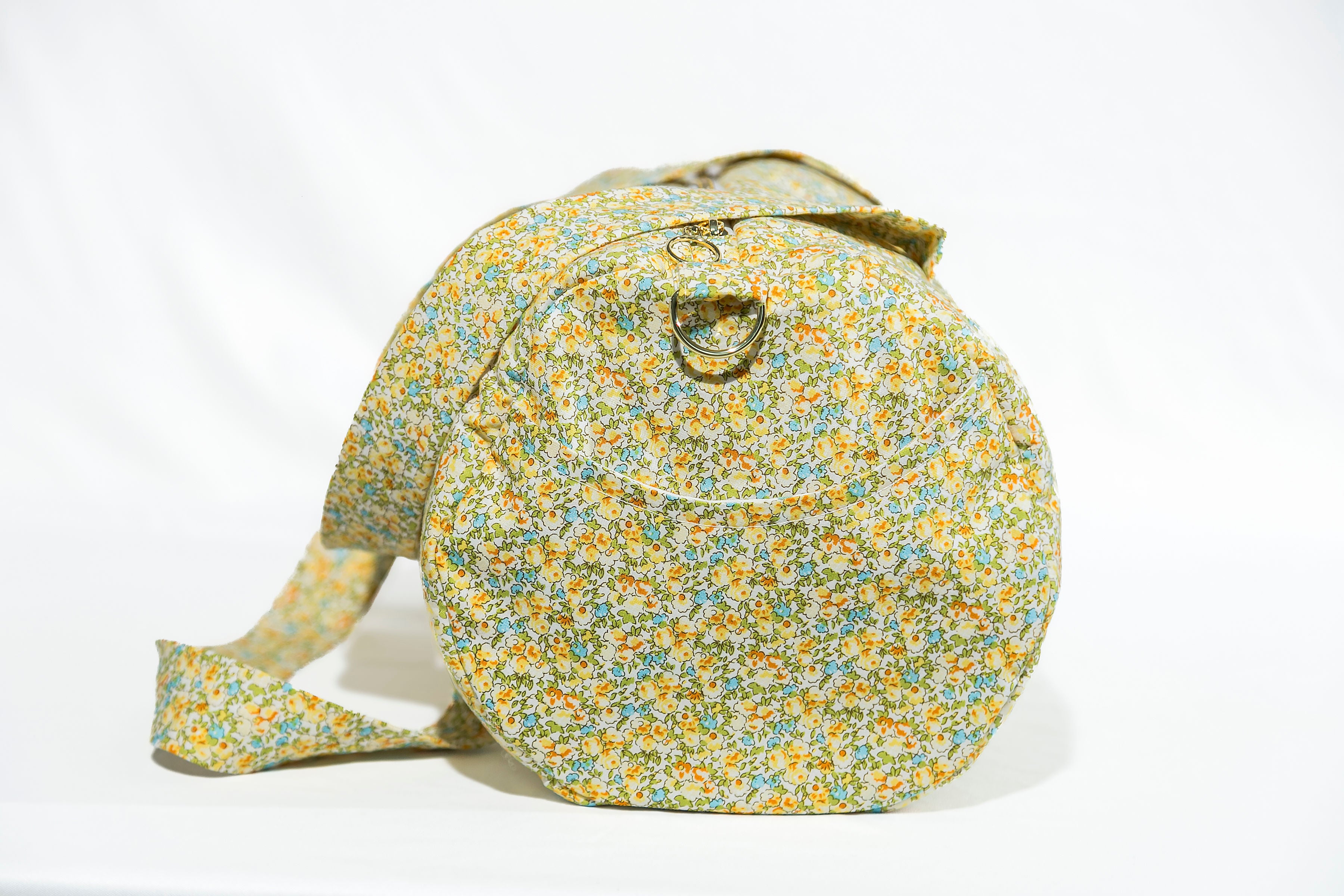 Yellow Floral Duffle Bag