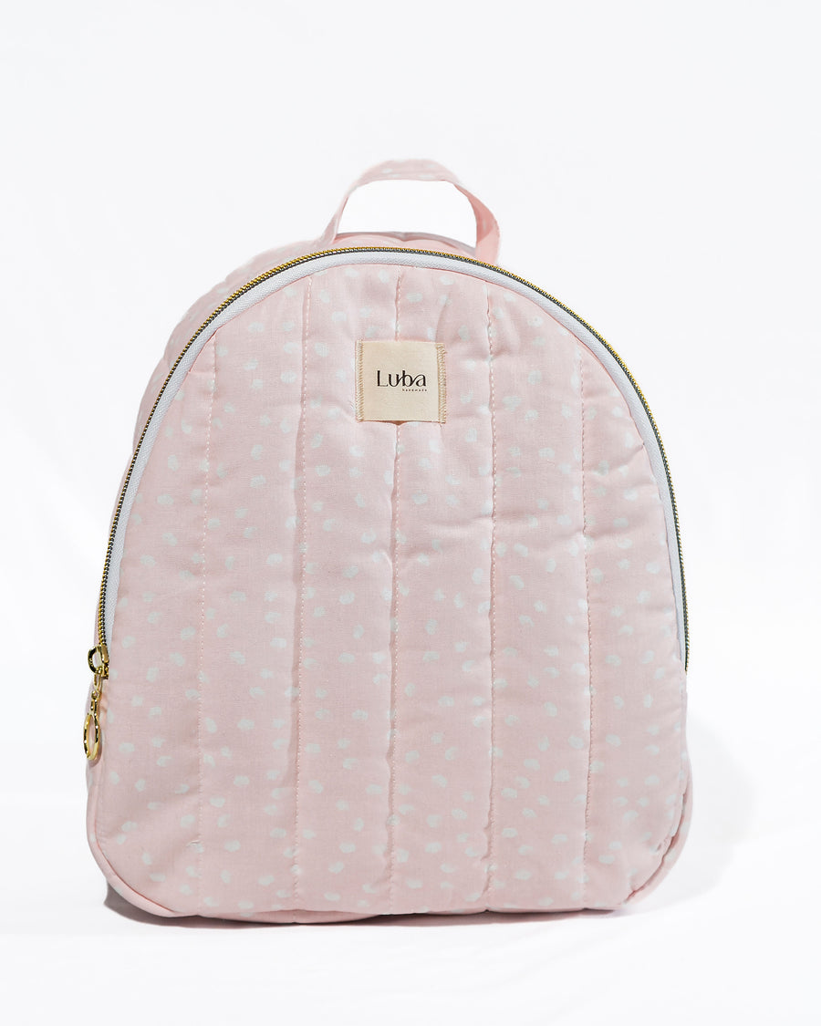 Pink & White Dot Mini Backpack