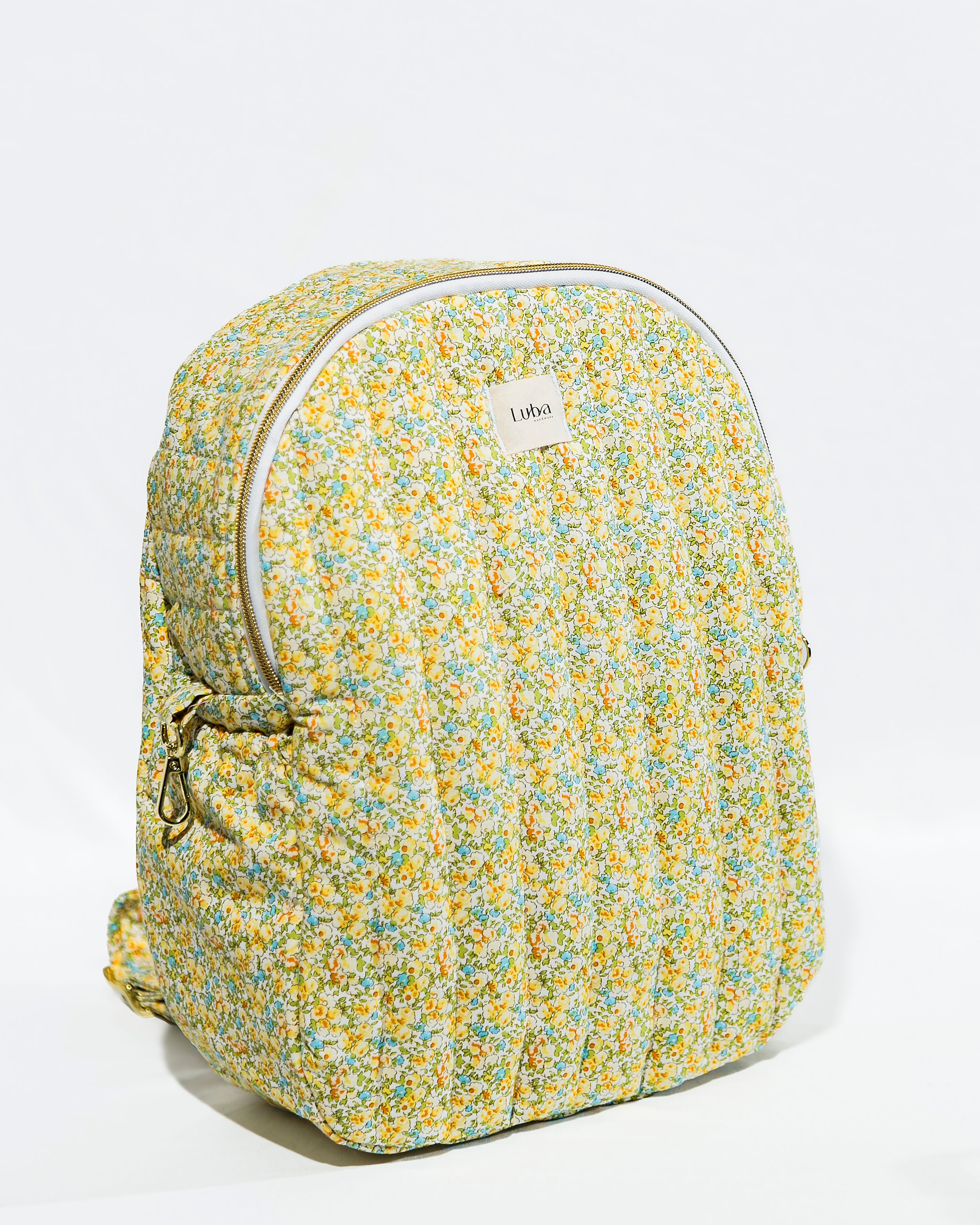 Yellow Floral Backpack