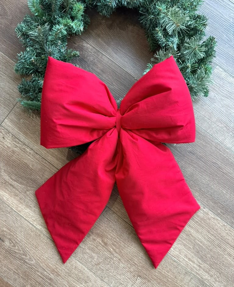 Solid Red Christmas Bow