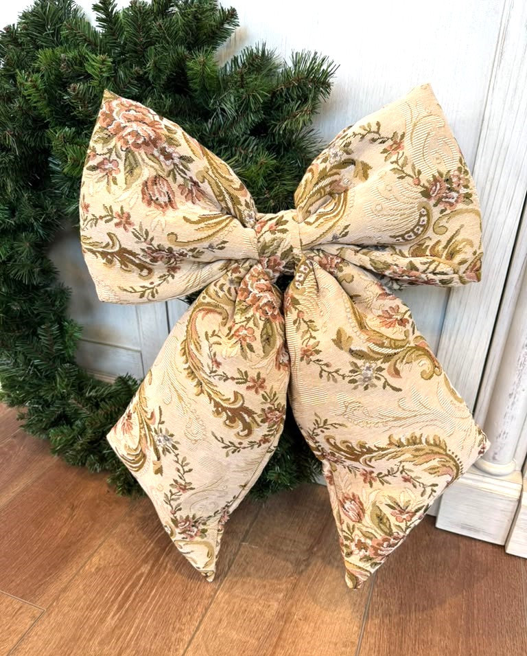 Tapestry Christmas Bow #2
