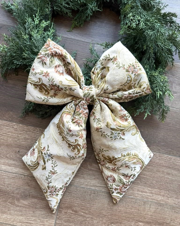 Tapestry Christmas Bow #2