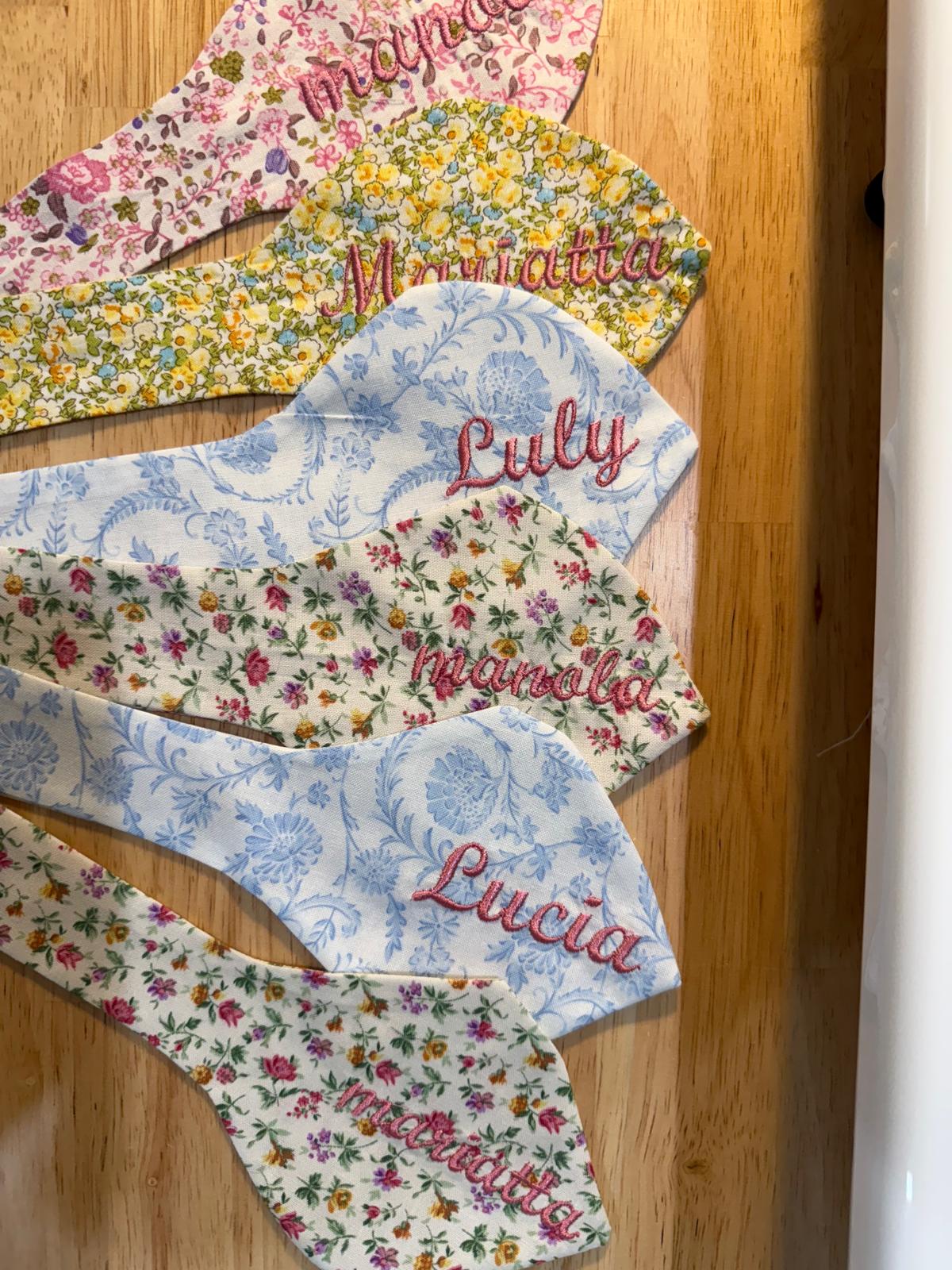 Vintage Floral Luggage Tag