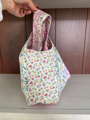 Gemma Meadow Liberty fabric Knot Lunch Bag