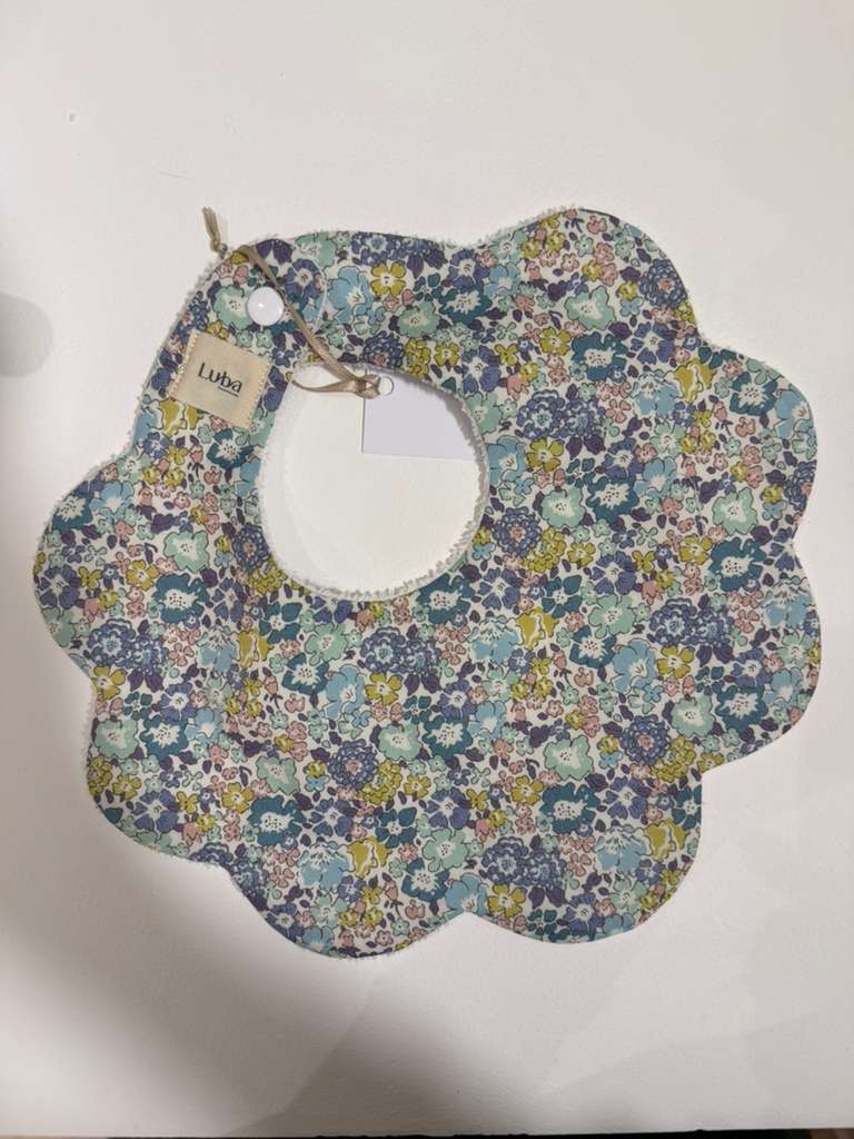 Betsy Ann Blue Tana Lawn Bib