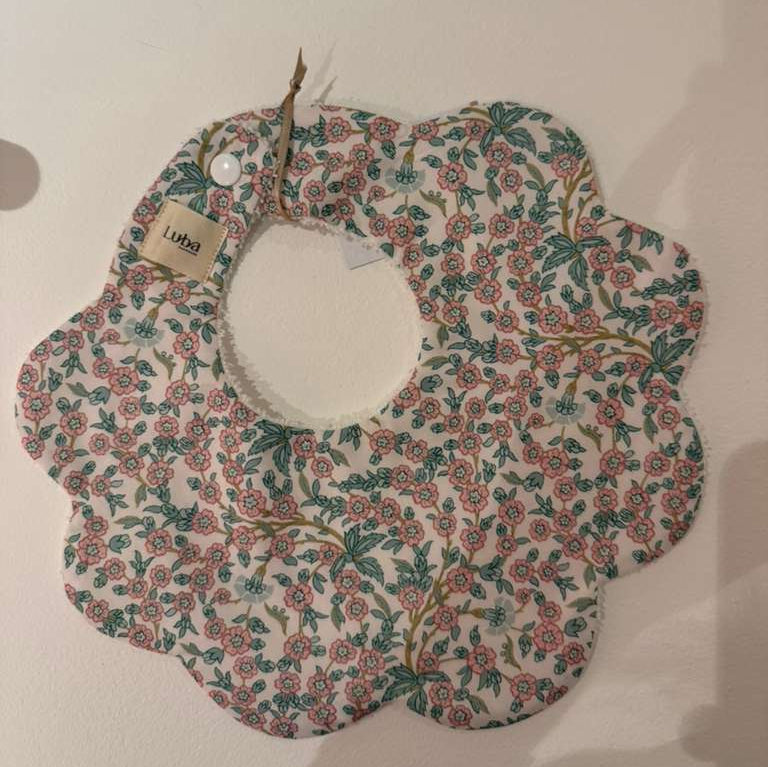 Empress Pink Liberty fabric Bib