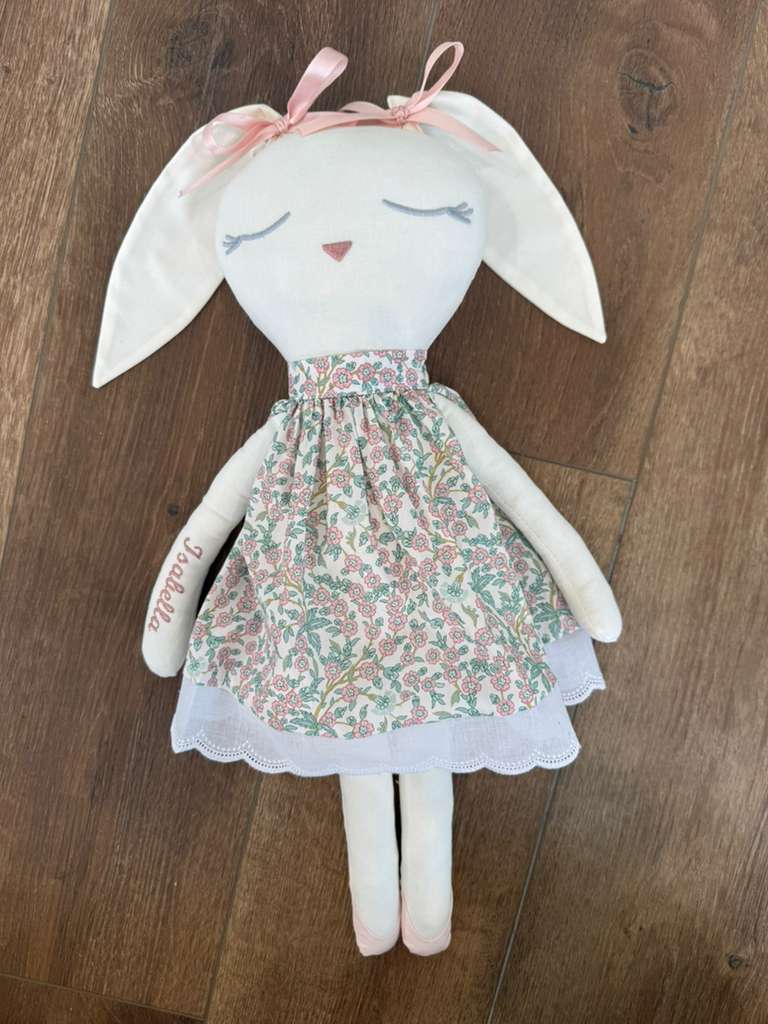 Manola Bunny Empress Pink Liberty fabric- Girl