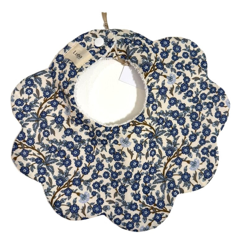 Empress Blue Liberty fabric Bib