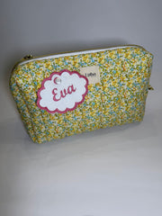 Yellow Floral Toiletry Bag