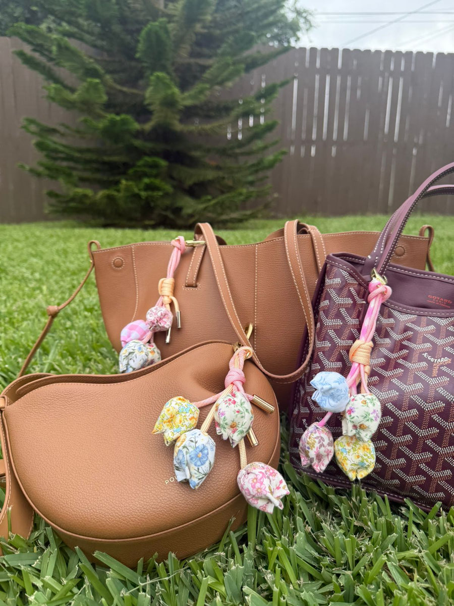 Pink Tulip Bag Charm