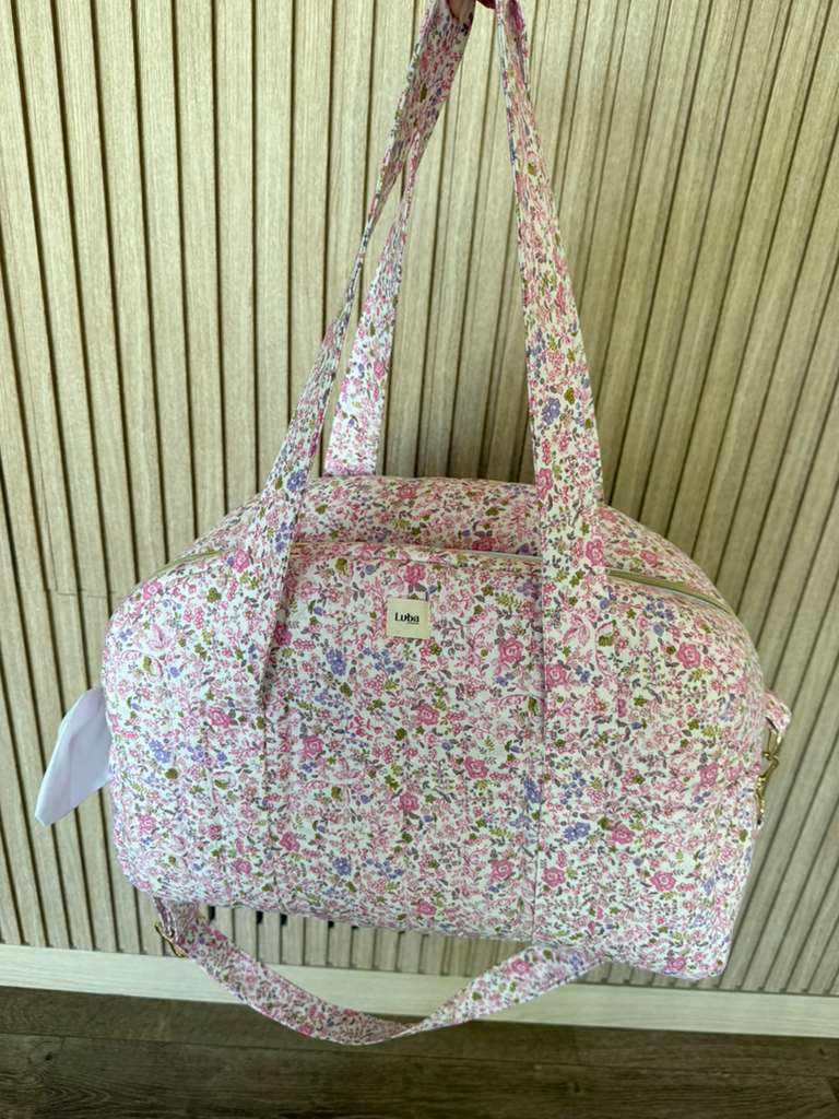 Nancy Ann Organic Liberty fabric Weekend & Diaper Bag