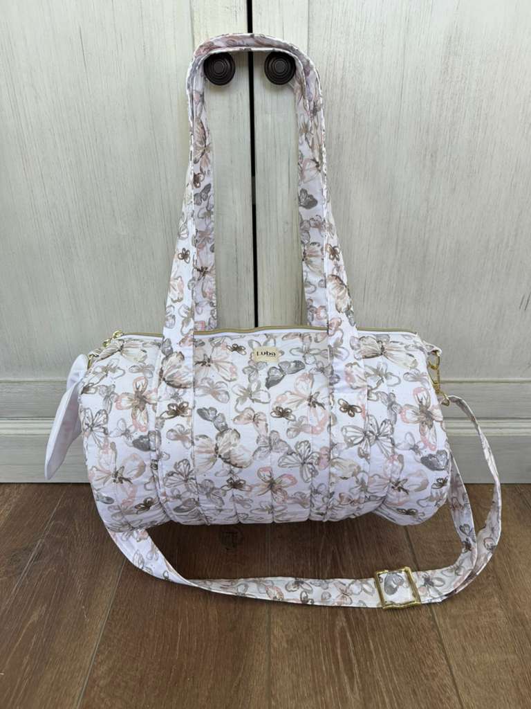 Pink & Brown Butterflies Duffle Bag