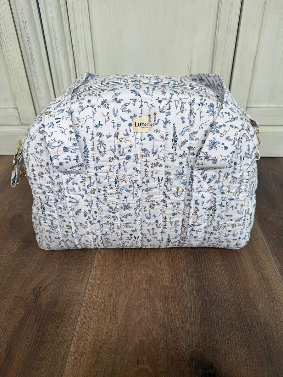 Theo Liberty fabric Weekend & Diaper Bag