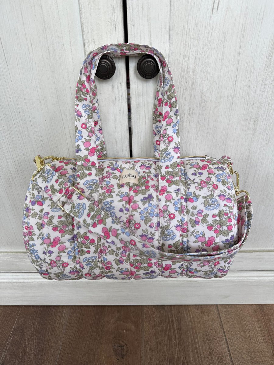 Nancy Ann Organic Liberty fabric Mini Duffle Bag