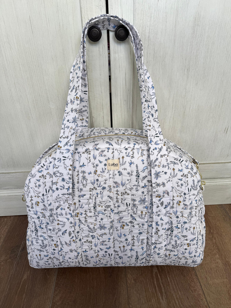 Theo Liberty fabric Weekend & Diaper Bag