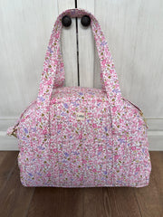 Pink Floral Weekend & Diaper Bag