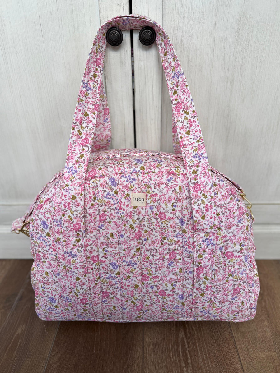 Pink Floral Weekend & Diaper Bag