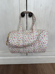 Vintage Floral Mini Duffle Bag