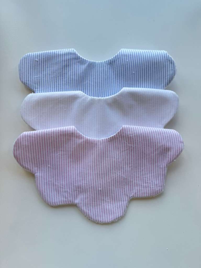 Spanish Pique Pink Bib