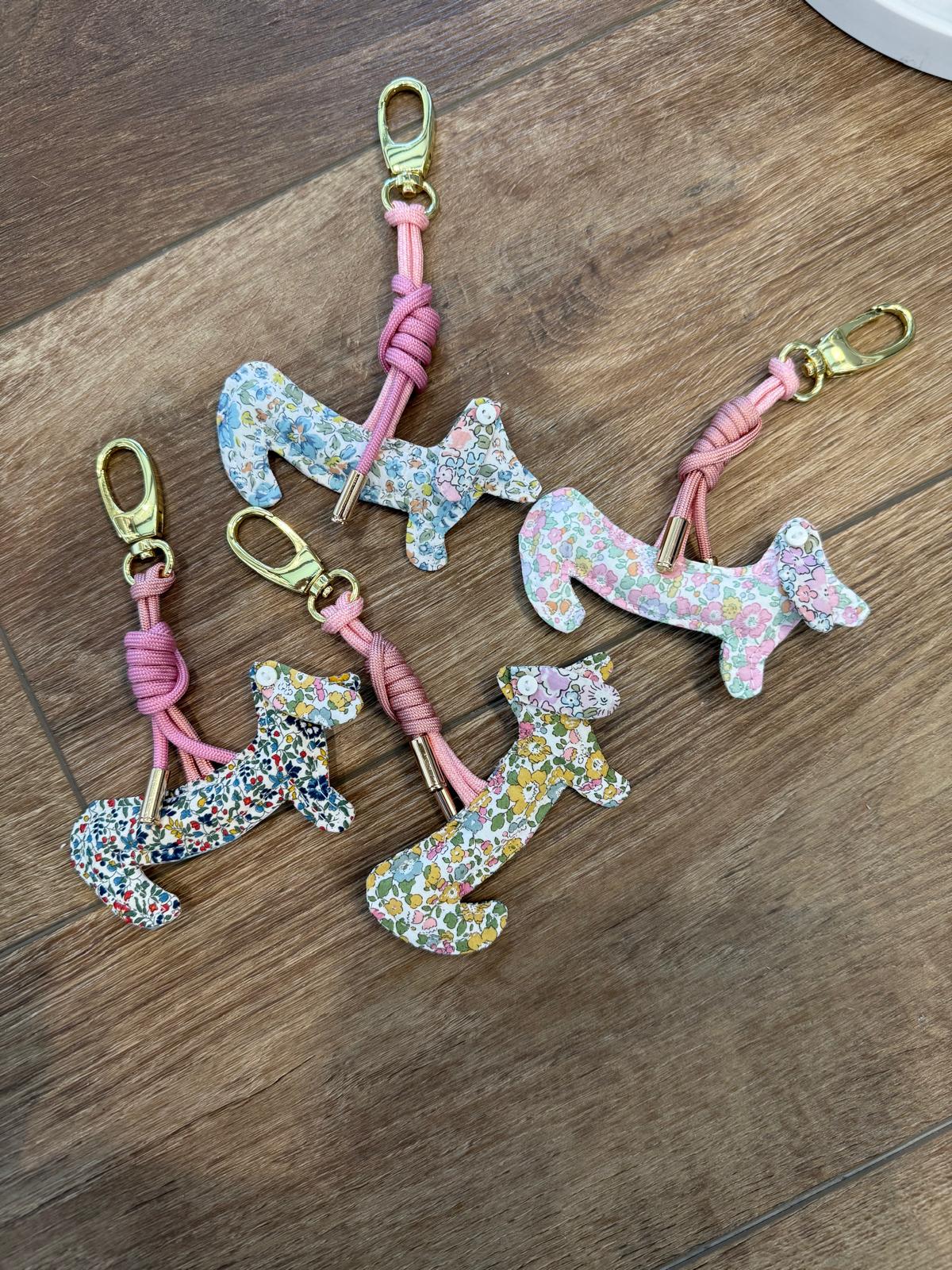 Betsy Ann Pink Doxie charm