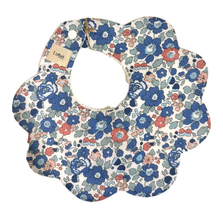 Betsy Ann Blue Tana Lawn Bib