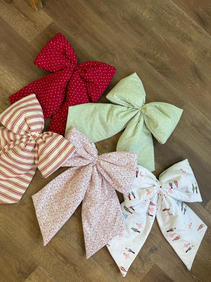 Green & White Mini Polka dot
