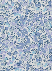 Wiltshire Blue Liberty fabric jewelry pouch