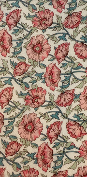 Astell Red Liberty fabric jewelry pouch
