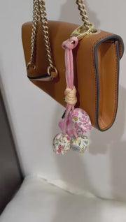Pink Tulip Bag Charm