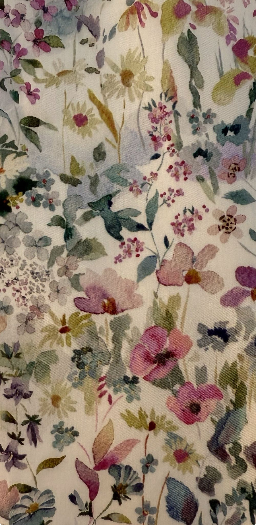 Wild Flowers Liberty fabric jewelry pouch